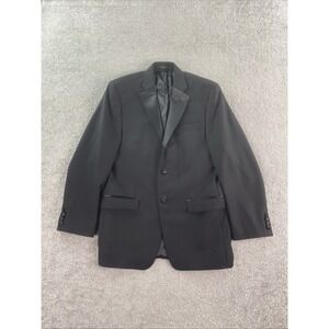 Lauren Ralph Lauren Tuxedo Jacket 38 R Black Wool Wedding Formal Designer LRL